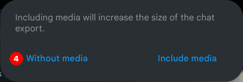 Step 3: Choose Without Media